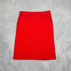 Banana Republic Women's Red Viscose Blend Skirt Size Medium EUC